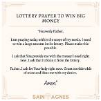 prayer to win the lottery